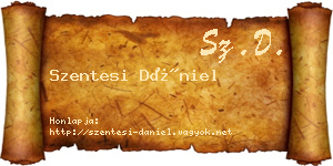 Szentesi Dániel névjegykártya