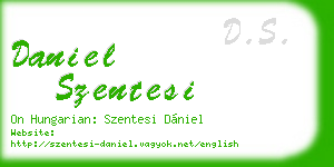 daniel szentesi business card